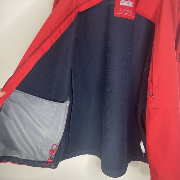 Chick-Fil-A Jacket Men's Red Team Style Hooded Rain Coat Windbreaker Size XXL - Picture 8 of 13